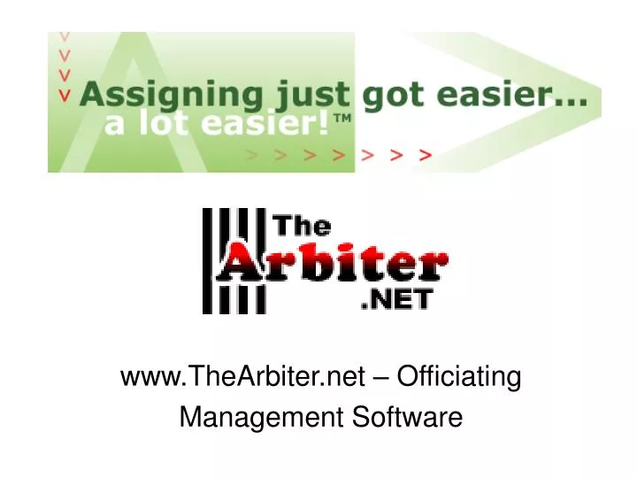 www thearbiter net officiating management software