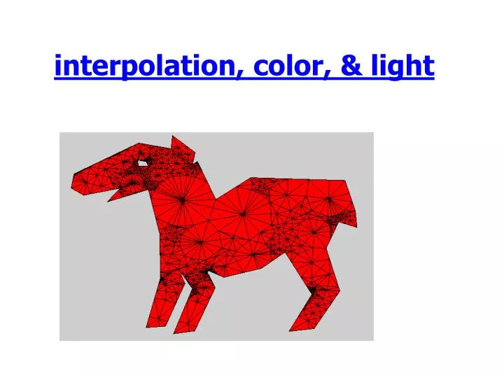interpolation color light
