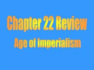 Chapter 22 Review