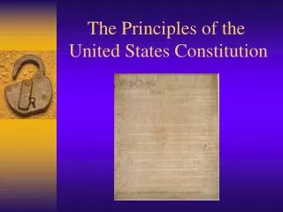 the principles of the united states constitution