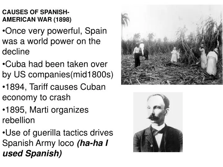causes of spanish american war 1898
