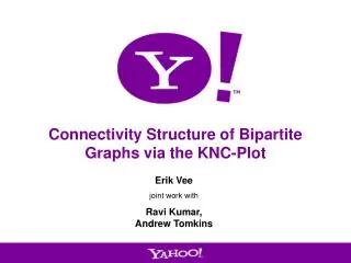 Connectivity Structure of Bipartite Graphs via the KNC-Plot