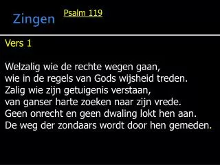 zingen