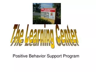 Positive Behavior Support Program