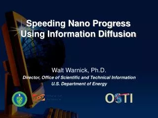 Speeding Nano Progress Using Information Diffusion