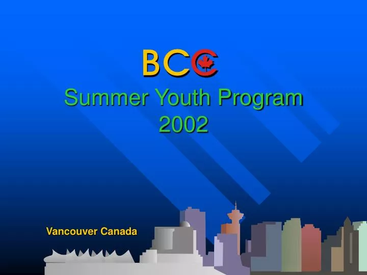 summer youth program 2002
