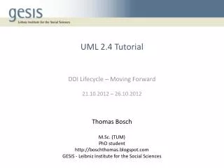 UML 2.4 Tutorial