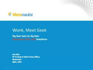 Wonk, Meet Geek