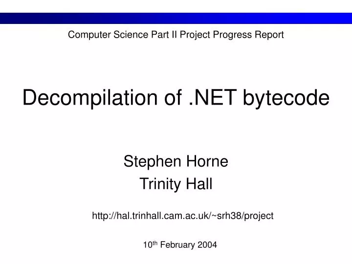 decompilation of net bytecode