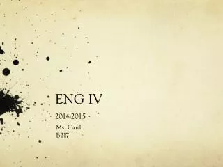 ENG IV 2014-2015