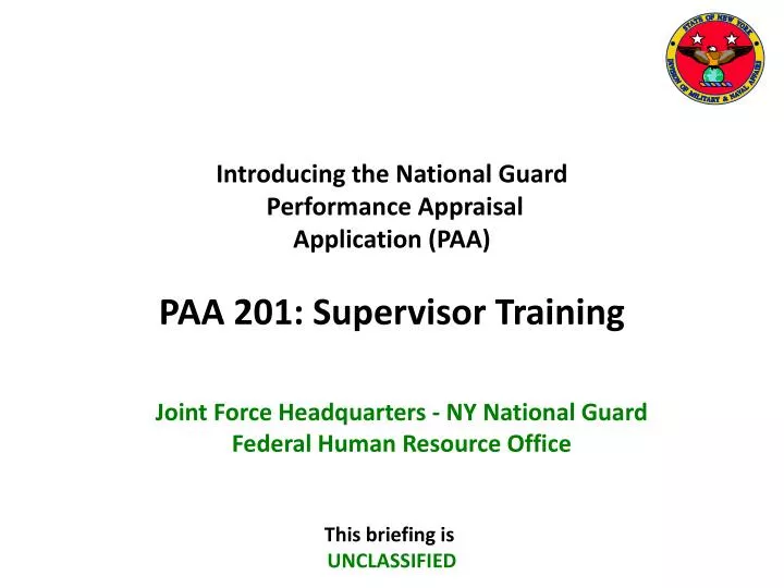 introducing the national guard performance appraisal application paa paa 201 supervisor training