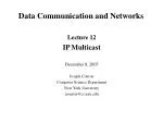Data Communication and Networks - slide 1