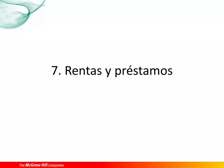 7 rentas y pr stamos