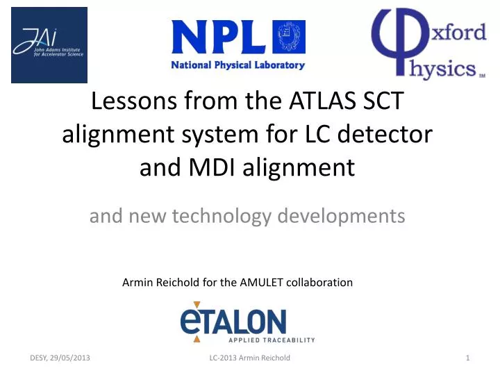 lessons from the atlas sct alignment system for lc detector and mdi alignment