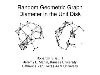 Random Geometric Graph Diameter in the Unit Disk