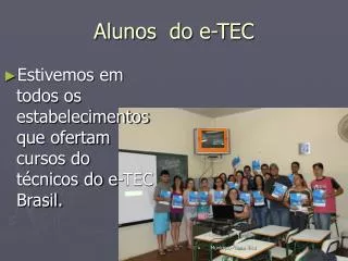 alunos do e tec