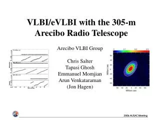 VLBI/eVLBI with the 305-m Arecibo Radio Telescope