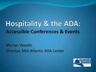 Hospitality &amp; the ADA: