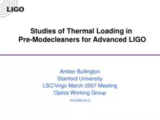 Studies of Thermal Loading in Pre-Modecleaners for Advanced LIGO