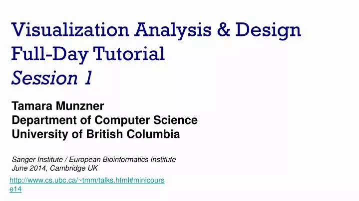 visualization analysis design full day tutorial session 1