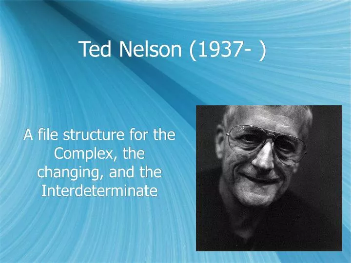 ted nelson 1937