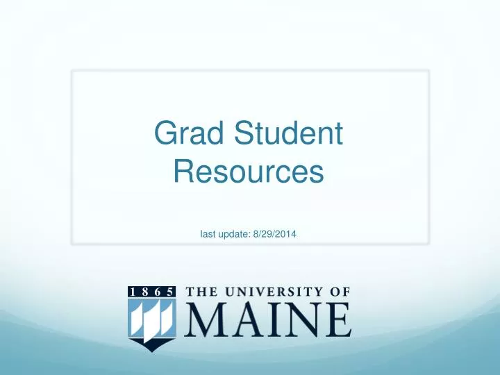 grad student resources last update 8 29 2014