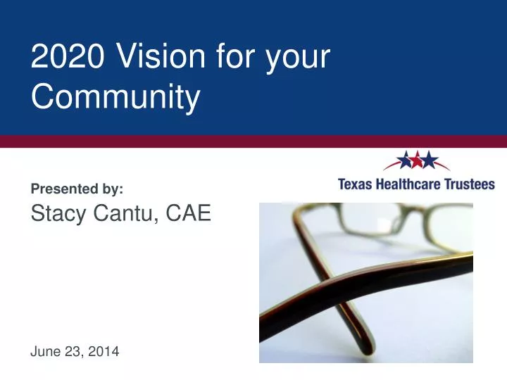 2020 vision for your community