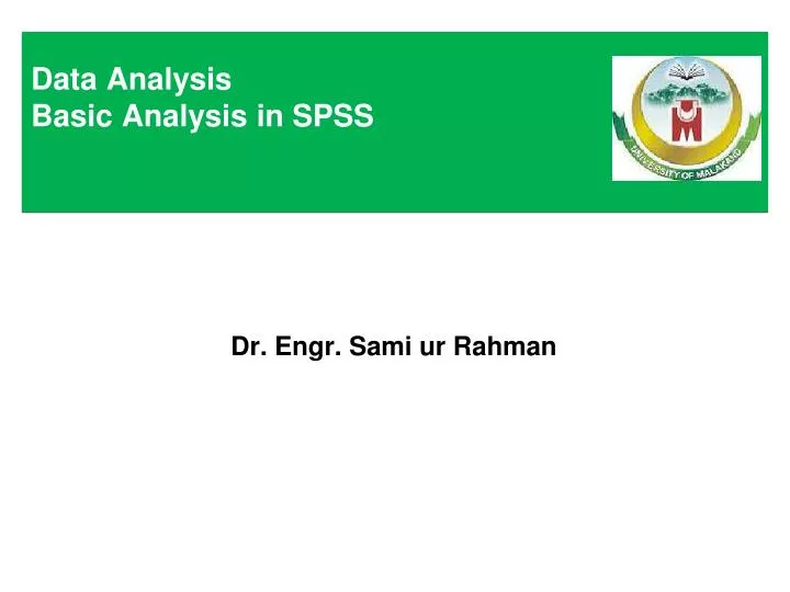 data analysis basic analysis in spss