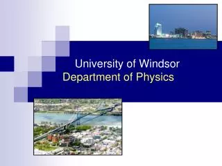 University of Windsor Department of Physics