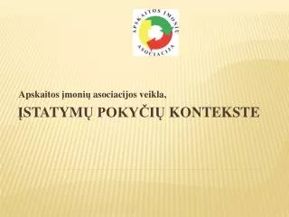 apskaitos moni asociacijos veikla
