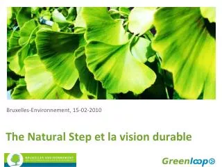 The Natural Step et la vision durable