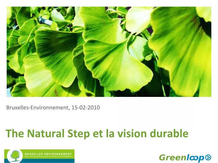 the natural step et la vision durable