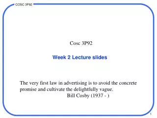 Week 2 Lecture slides