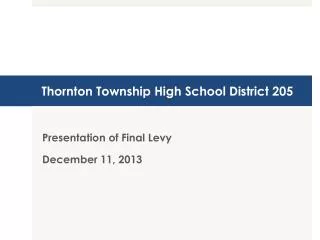 Thornton Township High School District 205