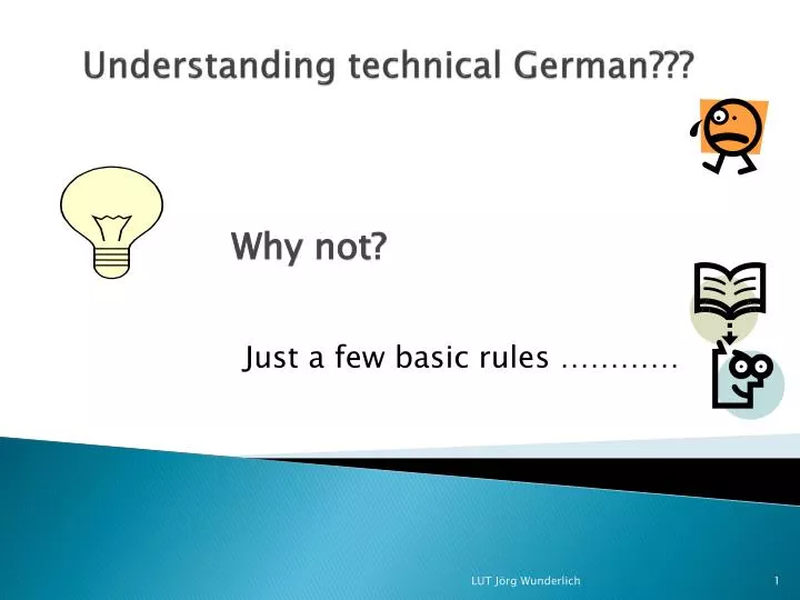 understanding technical german