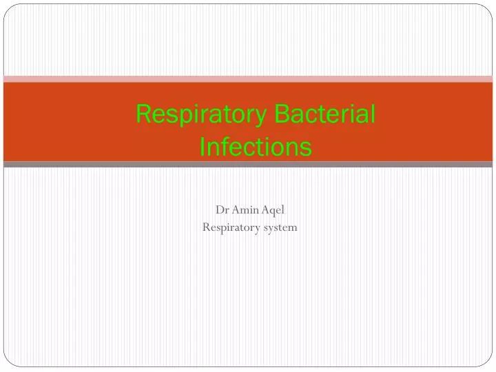 respiratory bacterial infections