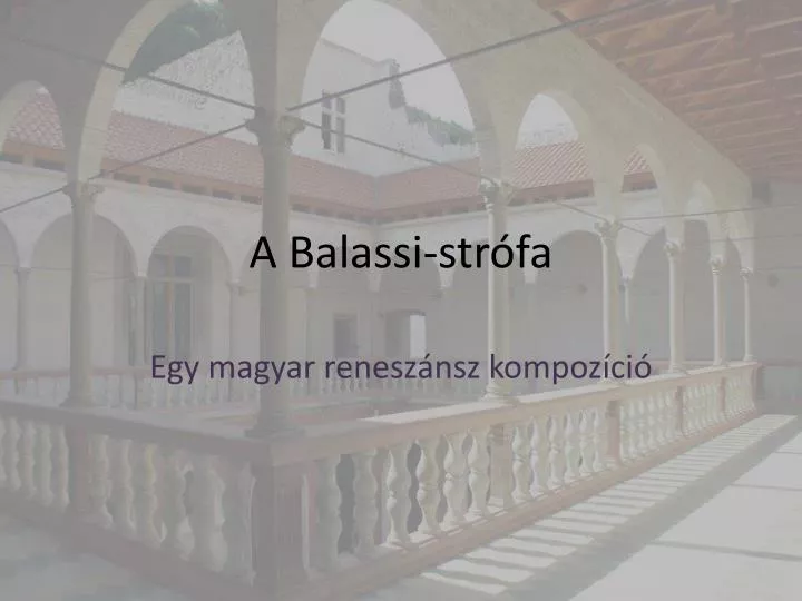 a balassi str fa