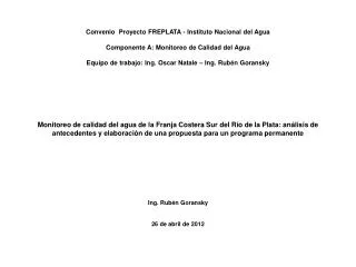 ing rub n goransky 26 de abril de 2012