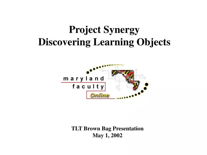 project synergy discovering learning objects