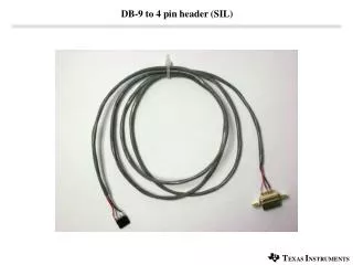 DB-9 to 4 pin header (SIL)