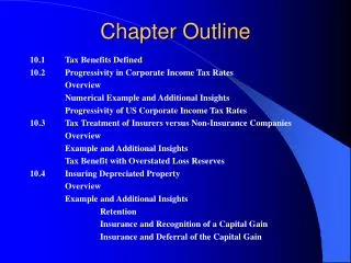 chapter outline