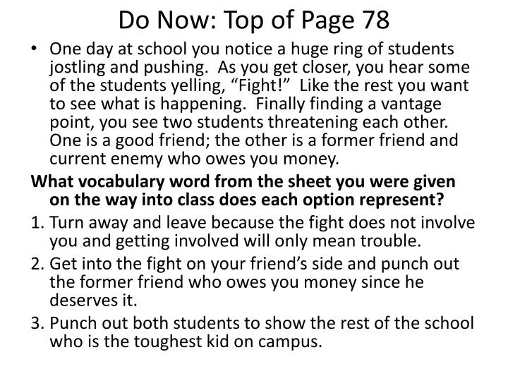 do now top of page 78