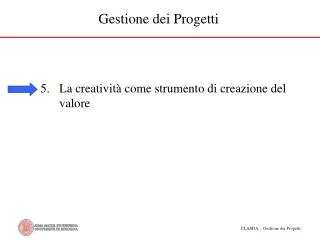 gestione dei progetti