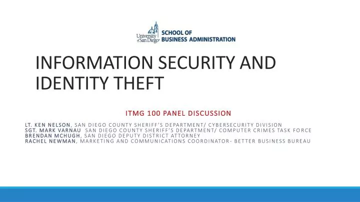 information security and identity theft