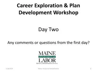 Career Exploration &amp; Plan Development Workshop