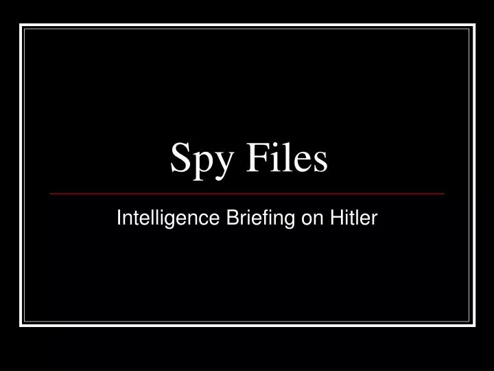 spy files