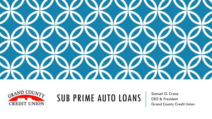 sub prime auto loans