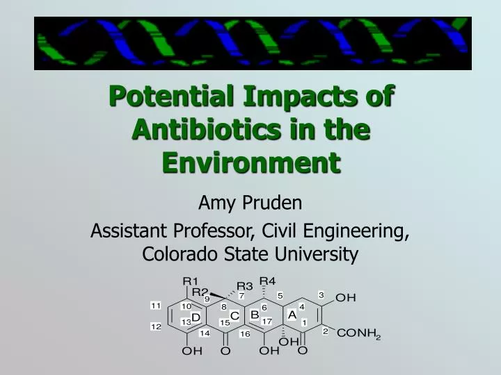 potential impacts of antibiotics in the environment
