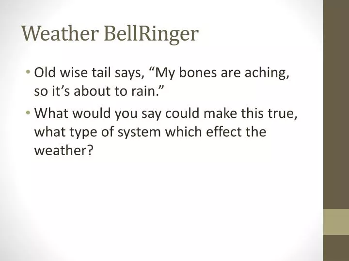 weather bellringer