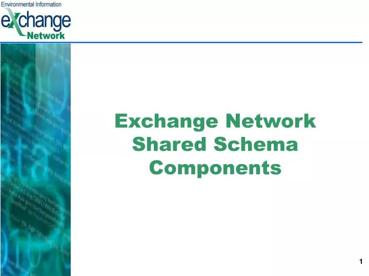 exchange network shared schema components